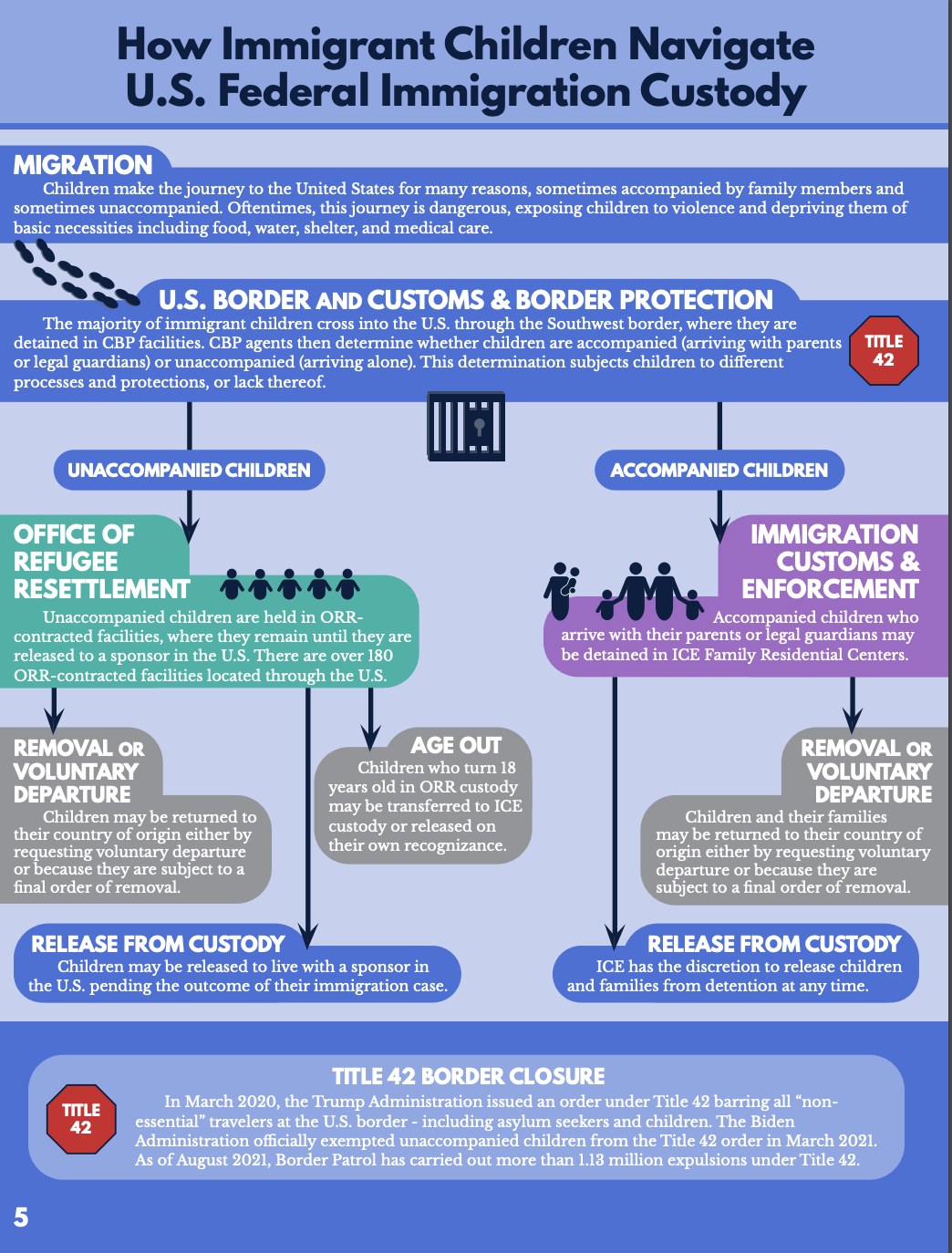 Infographic of Background Info on Immigration Custody