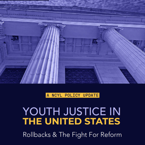 Cover of Youth Justice in the U.S. report