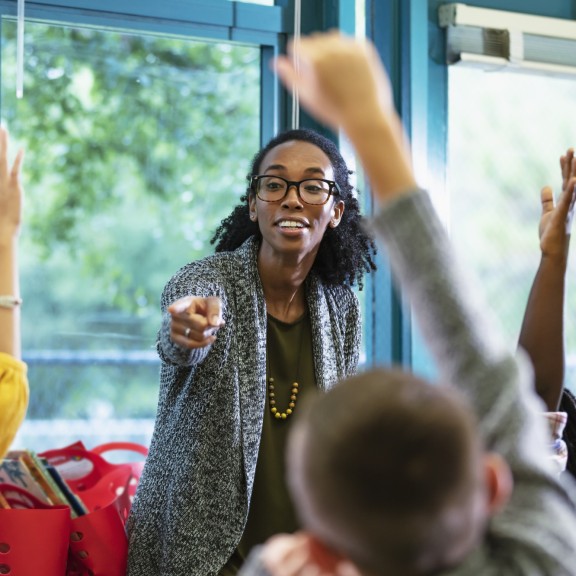 Teacher calls on students