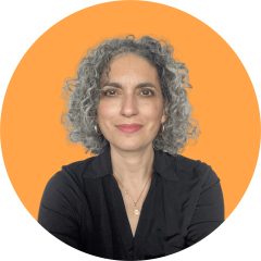 Portrait photograph of Roya Bauman