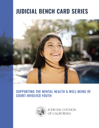 Report cover with young smiling latina