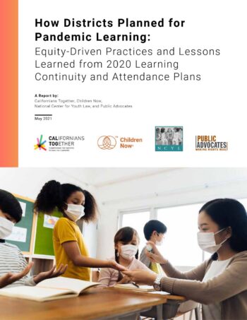 How Districts Planned for Pandemic Learning: Equity-Driven Practices and Lessons Learned from 2020 Learning Continuity and Attendance Plans