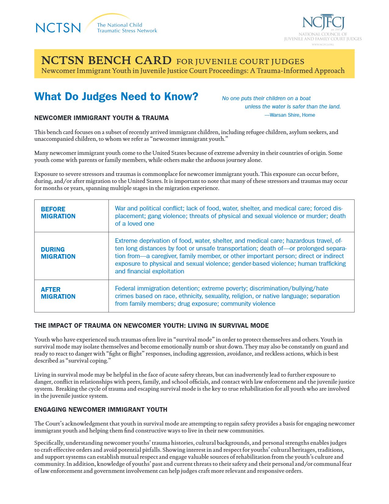 A Trauma-Informed Approach to Judicial Decision-Making for Newcomer ...