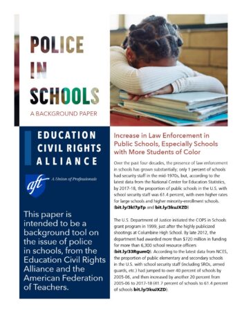 Police in Schools: A Background Paper